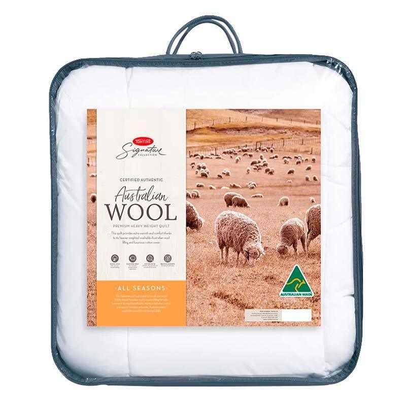 tontine signature washable australian wool all seasons quilt